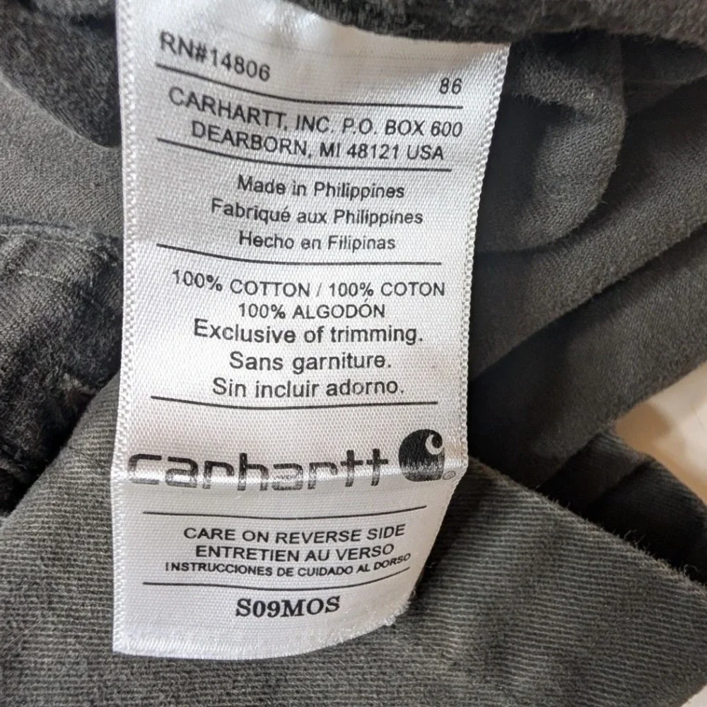 Carhartt Button Down Mens M Moss Green Gardeners Supply Co Workwear‎ S09 Shirt